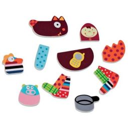 T'es Fou Louloup - Puzzle encastrement Ebulobo Ikaipaka jeux &