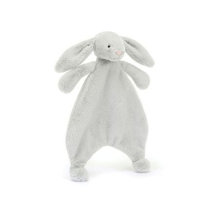 Bashful Silver Bunny Doudou plat Jellycat Jellycat Ikaipaka