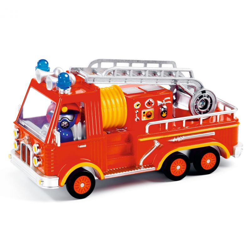 Crazy Motors Pompier Captain Fire Djeco Ikaipaka jeux & jouets