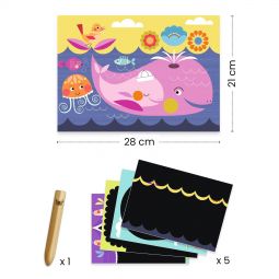 Carte à gratter C'est rigolo à découvrir Djeco Ikaipaka jeux &