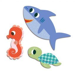Grosses gommettes Animaux de la mer Djeco Ikaipaka jeux &