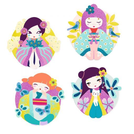 Paillettes et Strass Onnanoko Djeco Ikaipaka jeux & jouets Royan