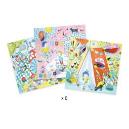 Coloriage surprise Les cabanes de Nina Djeco Ikaipaka jeux &
