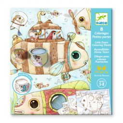 Coloriages surprise Le voyage de Malo Djeco Ikaipaka jeux &