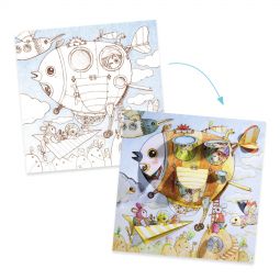 Coloriages surprise Le voyage de Malo Djeco Ikaipaka jeux &