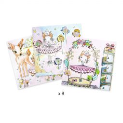 Coloriage surprise Les petites portes de Pupi Djeco Ikaipaka