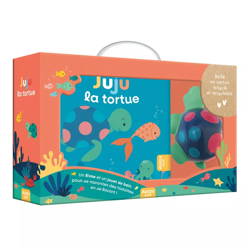 Livre de Bain Juju la tortue AUZOU Ikaipaka jeux & jouets Royan