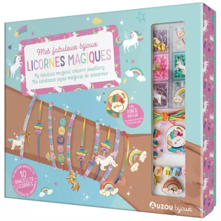 Mes fabuleux Bijoux Licorne Magique AUZOU Ikaipaka jeux &