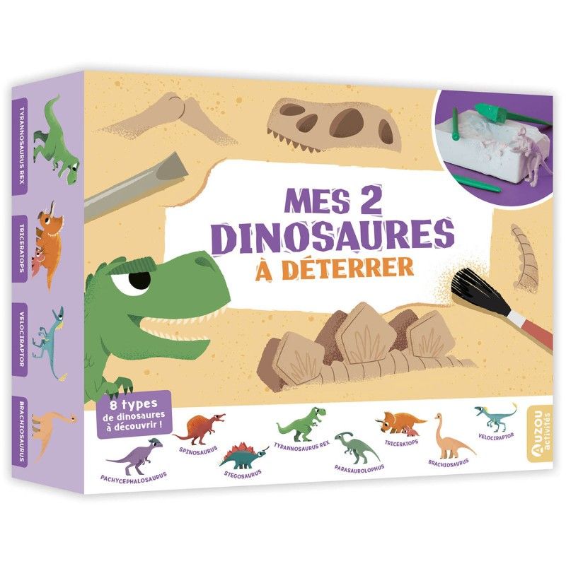 Mes 2 dinosaures à déterrer AUZOU Ikaipaka jeux & jouets Royan