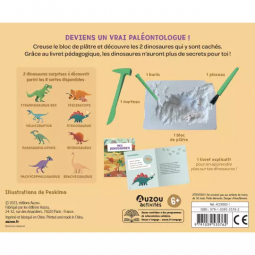 Mes 2 dinosaures à déterrer AUZOU Ikaipaka jeux & jouets Royan