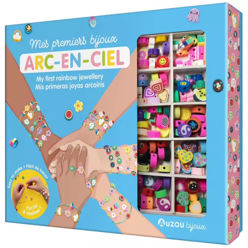 Mes premiers Bijoux Arc en ciel DIY AUZOU Ikaipaka jeux &