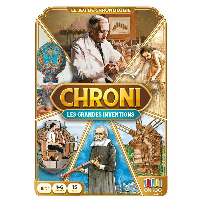 Chroni les Grandes Inventions On the Go Editions Ikaipaka jeux