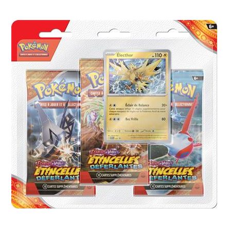 Pokémon EV08: pack 3 boosters Etincelles Deferlantes  Ikaipaka