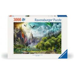 Puzzle 3000p Règne des Dragons Ravensburger Ikaipaka jeux &