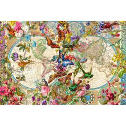 Puzzle 3000p Carte de la Flore et de la Faune Ravensburger