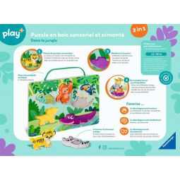 Puzzle en bois sensoriel & aimant Ravensburger Ikaipaka jeux &