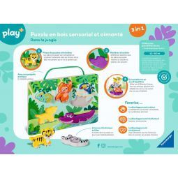 Puzzle en bois sensoriel & aimant Ravensburger Ikaipaka jeux &