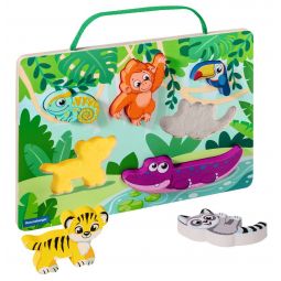 Puzzle en bois sensoriel & aimant Ravensburger Ikaipaka jeux &