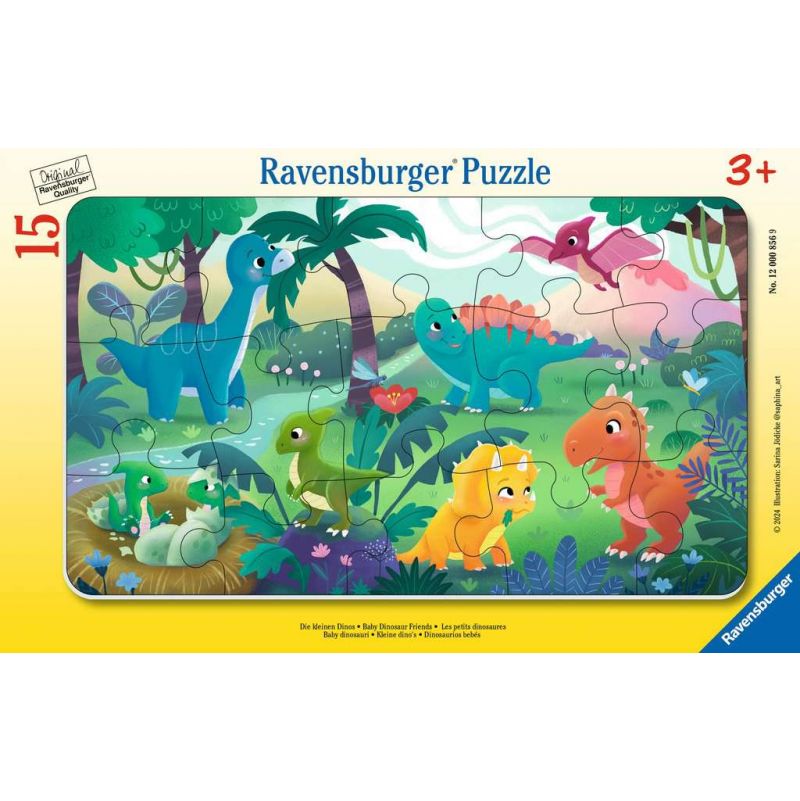 Puzzle 15p Les petits dinosaures Ravensburger Ikaipaka jeux &