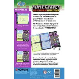 Minecraft Jeu de Logique Magnétique Ravensburger Ikaipaka jeux