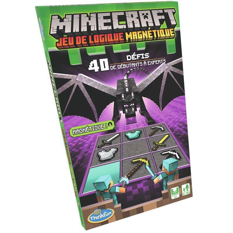 Minecraft Jeu de Logique Magnétique Ravensburger Ikaipaka jeux