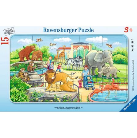 Puzzle 15p Excursion au Zoo Ravensburger Ikaipaka jeux & jouets