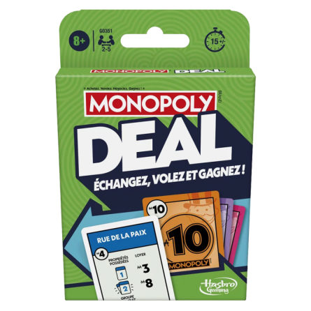 Monopoly deal  Ikaipaka jeux & jouets Royan