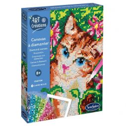 Art & Créations Canevas à diamanter Chaton Sentosphere Ikaipaka