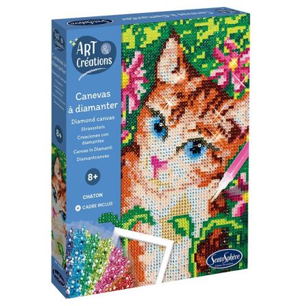 Art & Créations Canevas à diamanter Chaton Sentosphere Ikaipaka