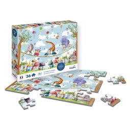 Puzzle 36p Animaux Accrobates Sentosphere Ikaipaka jeux &
