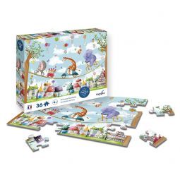 Puzzle 36p Animaux Accrobates Sentosphere Ikaipaka jeux &