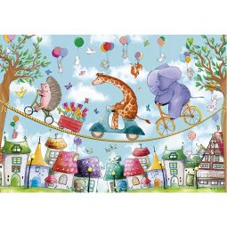 Puzzle 36p Animaux Accrobates Sentosphere Ikaipaka jeux &