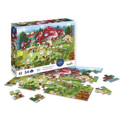 Puzzle 54p Le Village des Souris Sentosphere Ikaipaka jeux &