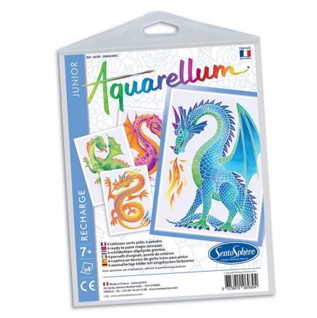 Aquarellum Recharge Junior Dragons Sentosphere Ikaipaka jeux &