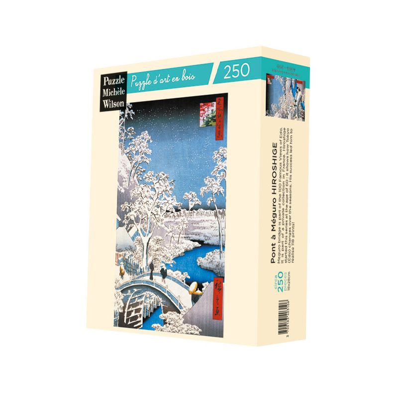Puzzle Michèle Wilson 250 Le pont à Meguro Hiroshige Puzzle