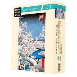 Puzzle Michèle Wilson 250 Le pont à Meguro Hiroshige Puzzle
