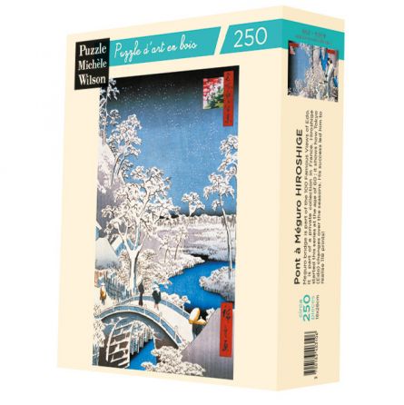 Puzzle Michèle Wilson 250 Le pont à Meguro Hiroshige Puzzle