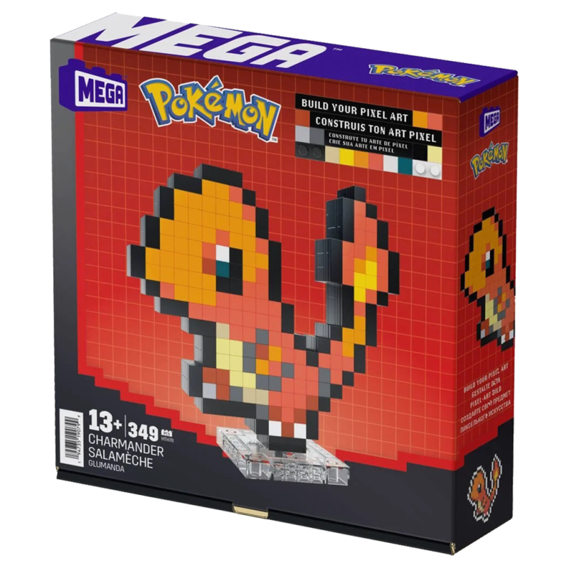 PIXEL ART 3D POKEMON - SALAMECHE  Ikaipaka jeux & jouets Royan