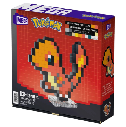 PIXEL ART 3D POKEMON - SALAMECHE  Ikaipaka jeux & jouets Royan