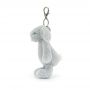 Porte Clefs Bashful silver Bunny Bag Charm Jellycat Jellycat