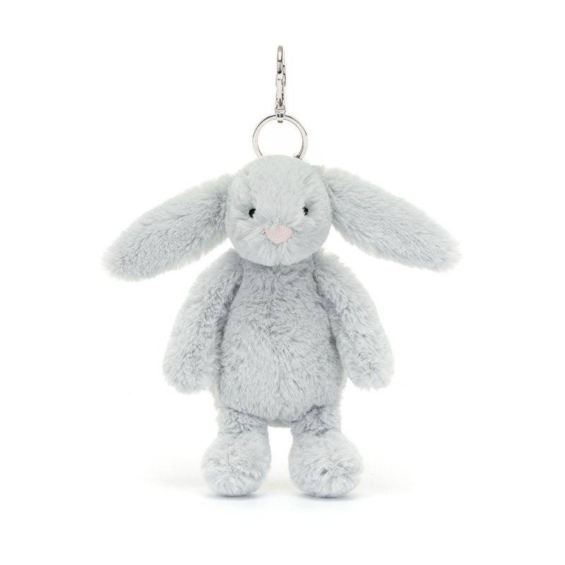 Porte Clefs Bashful silver Bunny Bag Charm Jellycat Jellycat