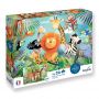 Puzzle 24p X 2 Animaux Sauvages Sentosphere Ikaipaka jeux &