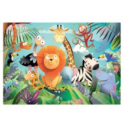 Puzzle 24p X 2 Animaux Sauvages Sentosphere Ikaipaka jeux &