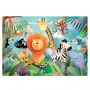 Puzzle 24p X 2 Animaux Sauvages Sentosphere Ikaipaka jeux &