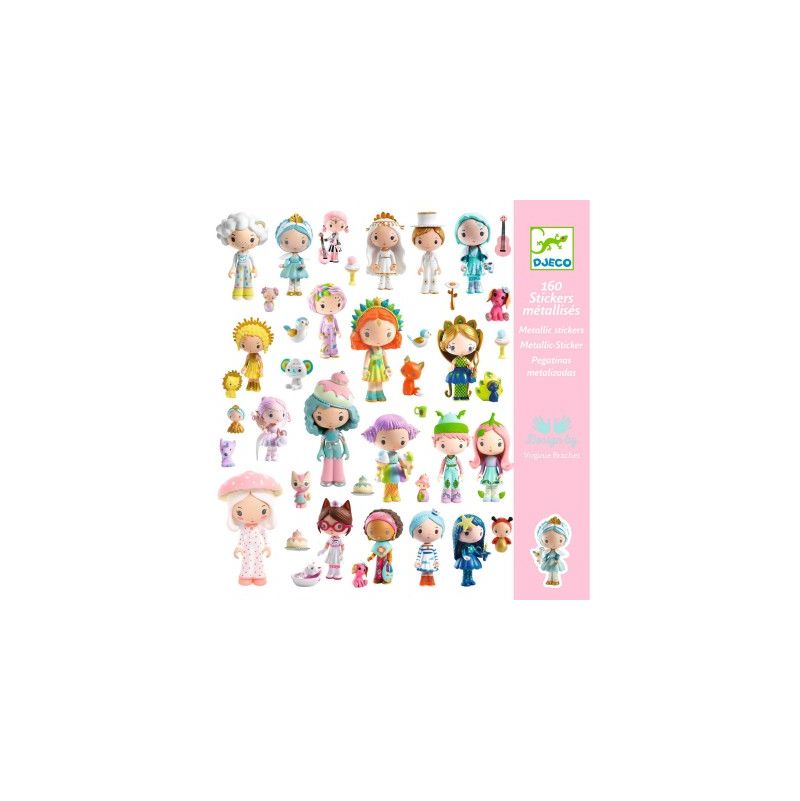 Stickers Le petit monde des Tinyly Djeco Ikaipaka jeux & jouets