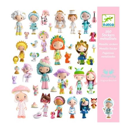 Stickers Le petit monde des Tinyly Djeco Ikaipaka jeux & jouets
