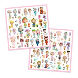 Stickers Le petit monde des Tinyly Djeco Ikaipaka jeux & jouets