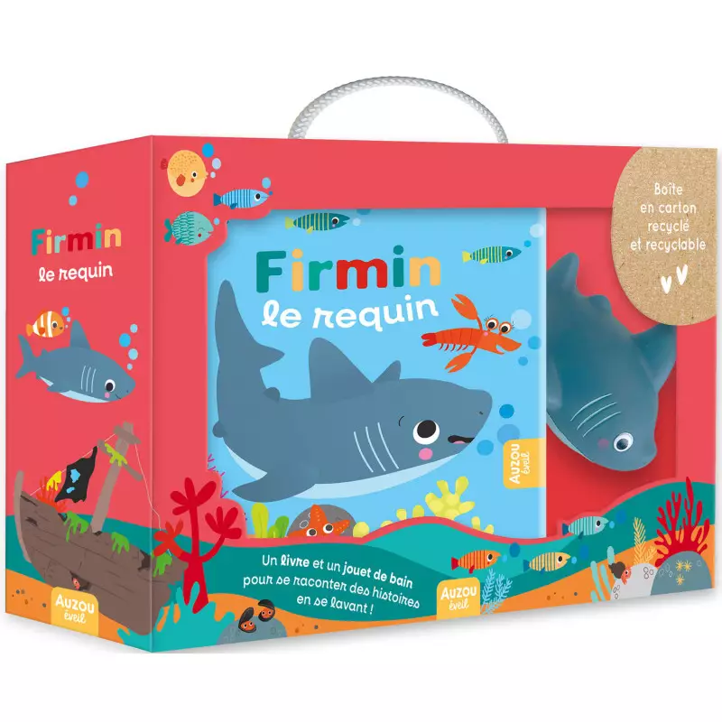 Livre de bain Firmin le Requin AUZOU Ikaipaka jeux & jouets