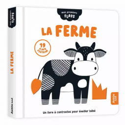 Livre à contrastes La Ferme AUZOU Ikaipaka jeux & jouets Royan
