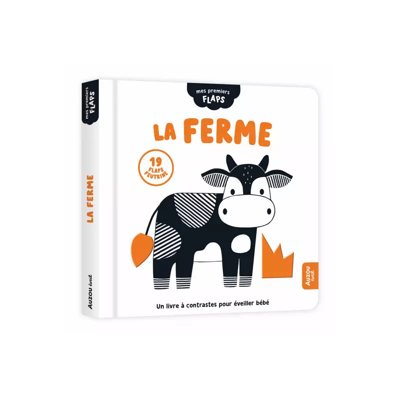 Livre à contrastes La Ferme AUZOU Ikaipaka jeux & jouets Royan